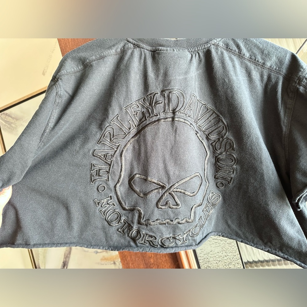 🖤 Harley-Davidson Cropped Graphic Tee – Size XL 🖤